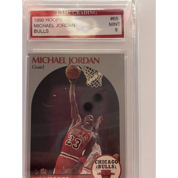 1990 Michael Jordan # 65 EMC GRADED MINT 9 VINTAGE EARLY JORDAN CARD THE GOAT - Picture 2 of 13